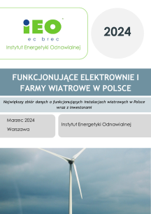 Funkcjonujące Elektrownie i Farmy Wiatrowe w Polsce, marzec 2024