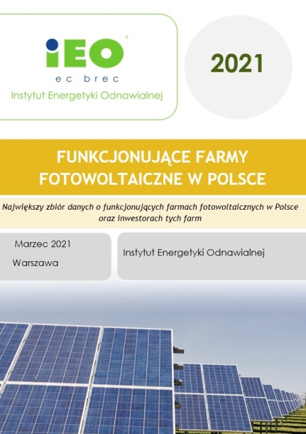 Funkcjonujące Farmy Fotowoltaiczne w Polsce 2021